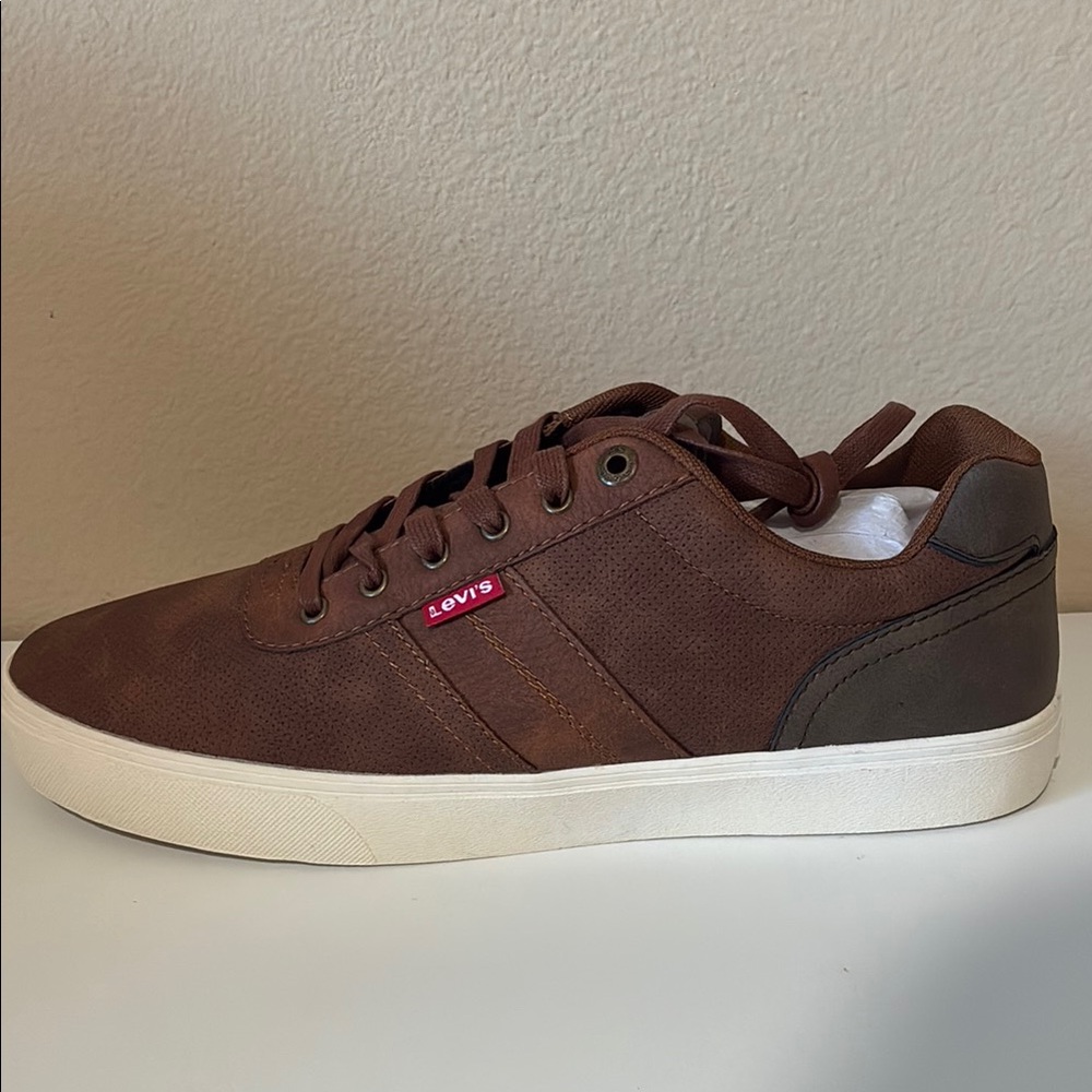 Levi's Brown Men Sneakers with Suede Upper and Minimalist Design